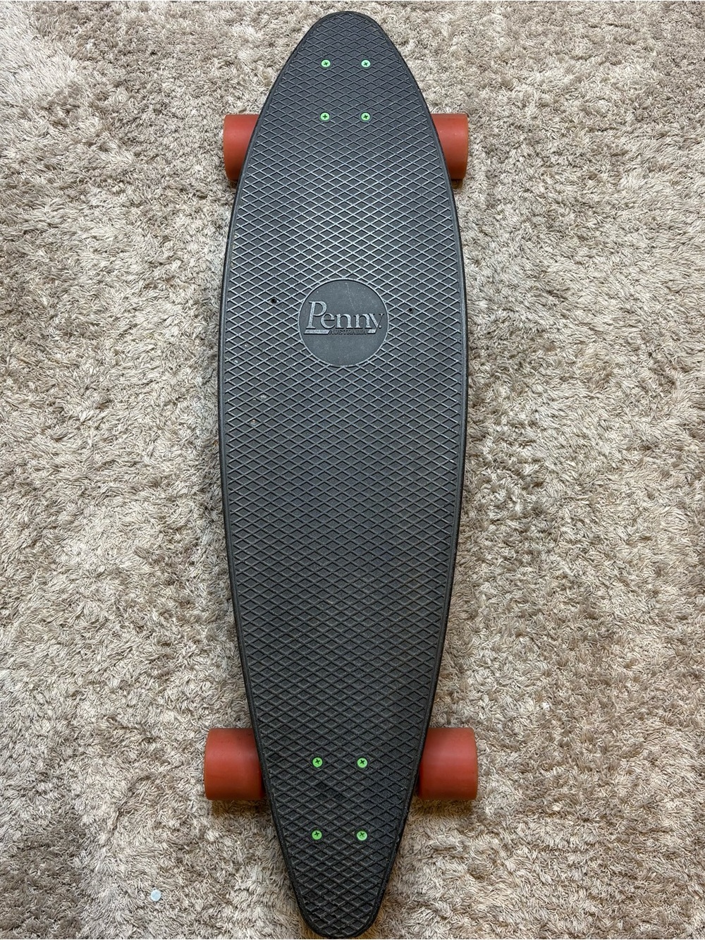Black Cruiser Skateboard with Red Wheels